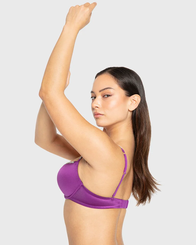 لا سينزا حمالة صدر لا سينزا هالو شوجر بدفع مزدوج وفتحة واسعة